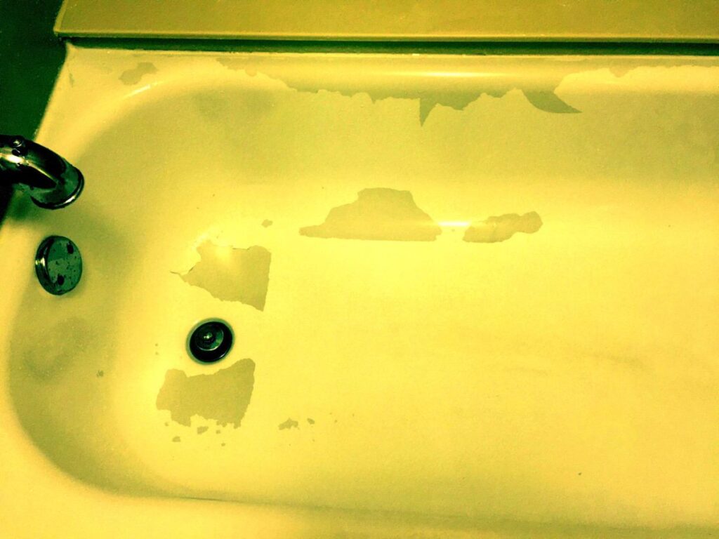 bathtub paint is peeling off