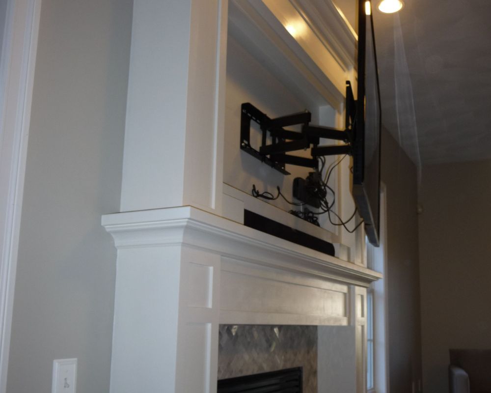 (Easy Tips) How to Hide TV Wires Over Fireplace - Dave Burroughs