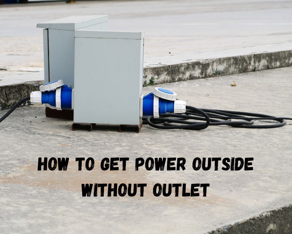 Jak mohu získat energii venku bez odtoku?