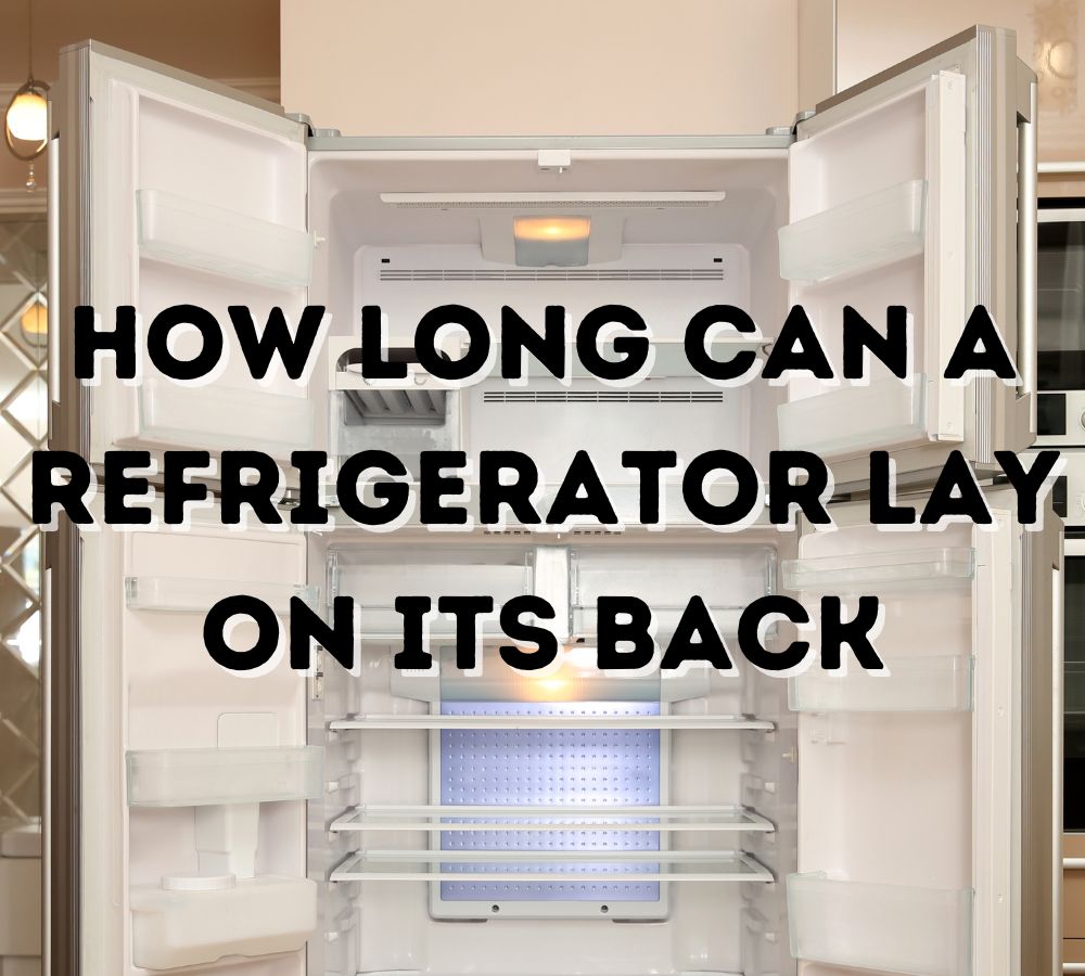 Understanding How Long Can a Refrigerator Lay on Its Back Best Tips